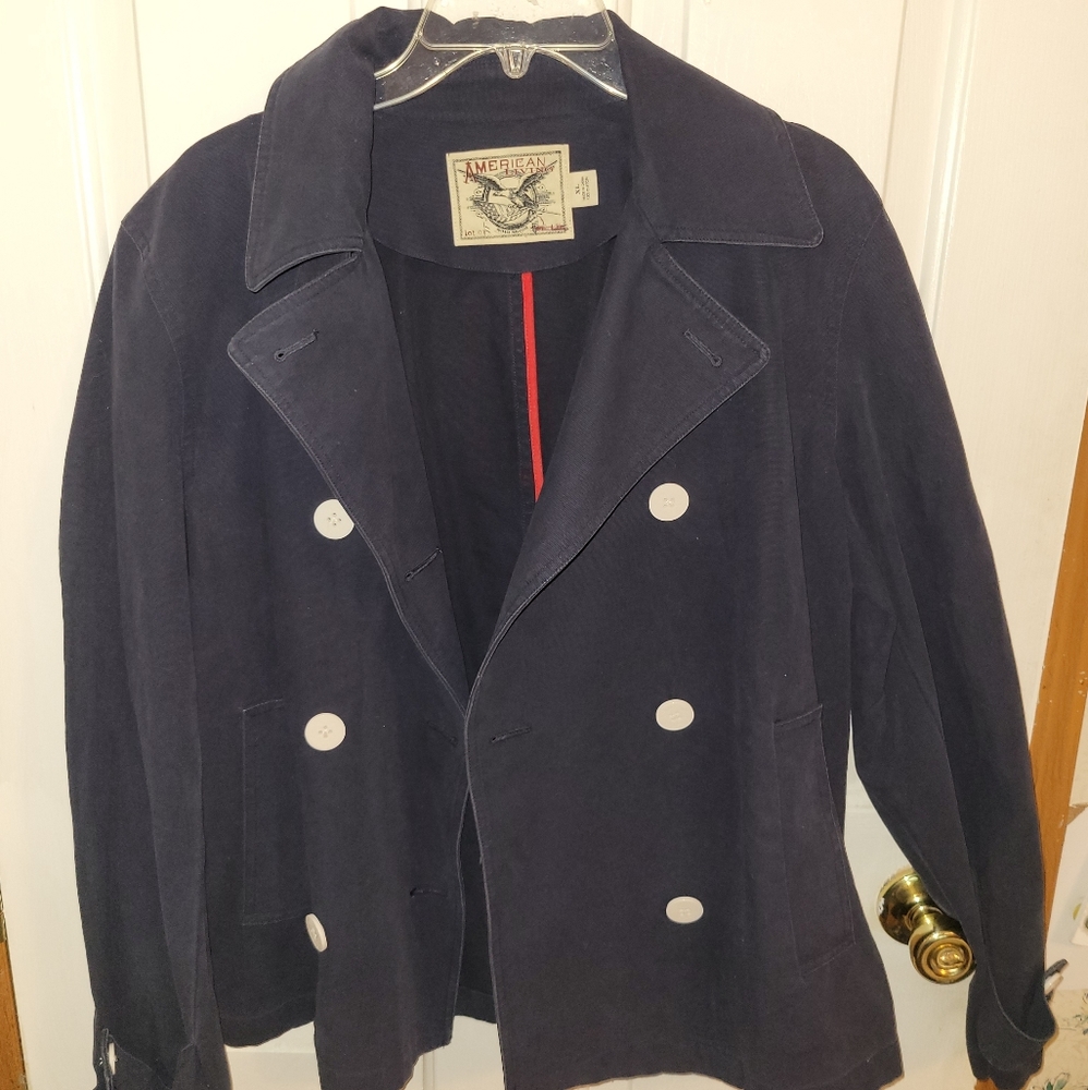 American Living Womens Double Breasted Button